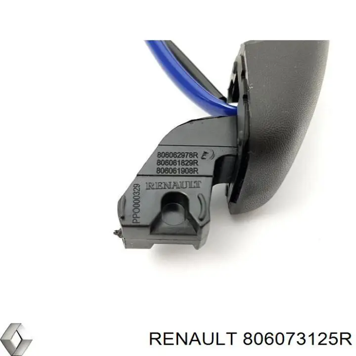 806073125R Renault (RVI) Maçaneta dianteira esquerda externa da porta