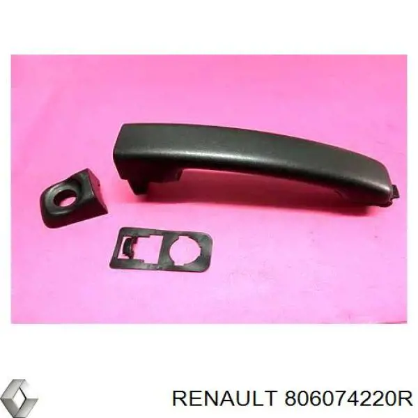 806074220R Renault (RVI) Maçaneta dianteira esquerda externa da porta