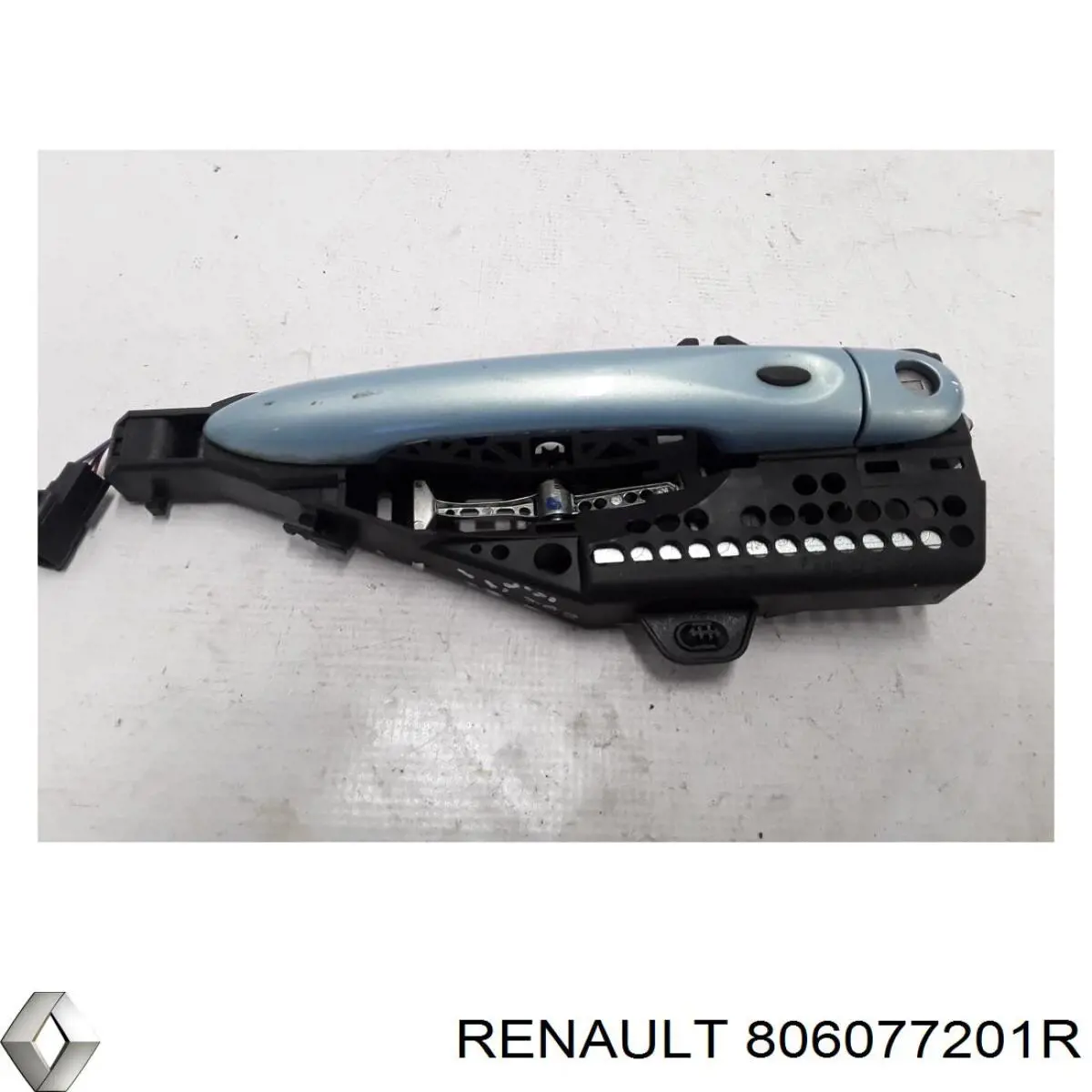 Compre 806077201R Renault (RVI) Suporte de maçaneta externa da porta de portas esquerdas