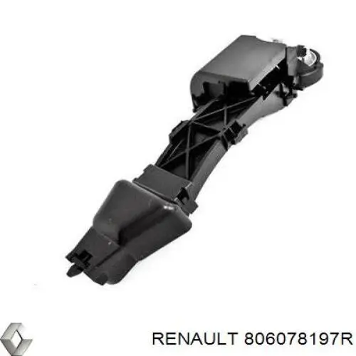 Compre 806078197R Renault (RVI) Suporte de maçaneta externa da porta traseira esquerda