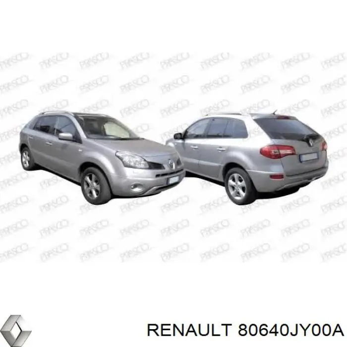 80640JY00A Renault (RVI) Maçaneta externa da porta dianteira
