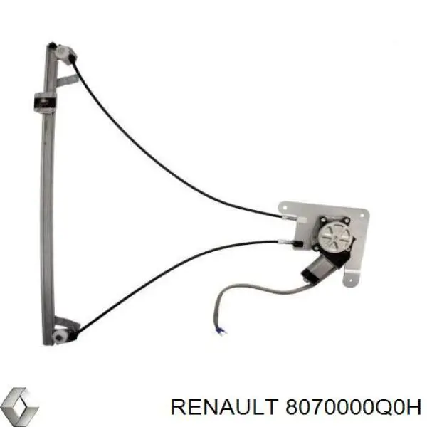 8070000Q0H Renault (RVI) Mecanismo de acionamento de vidro da porta dianteira direita