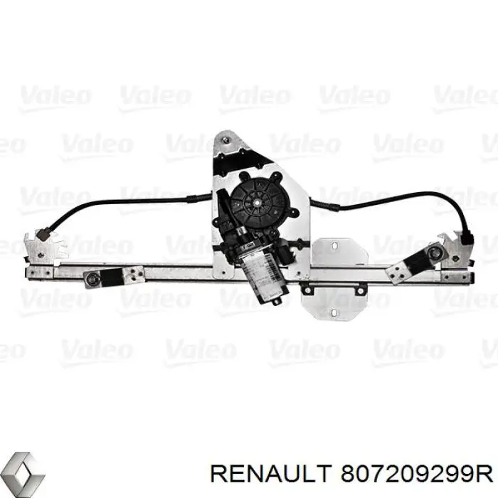 807209299R Renault (RVI) Mecanismo de acionamento de vidro da porta dianteira direita