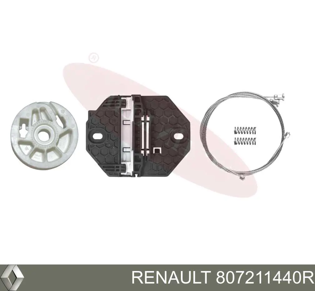 807211440R Renault (RVI) Mecanismo de acionamento de vidro da porta dianteira esquerda