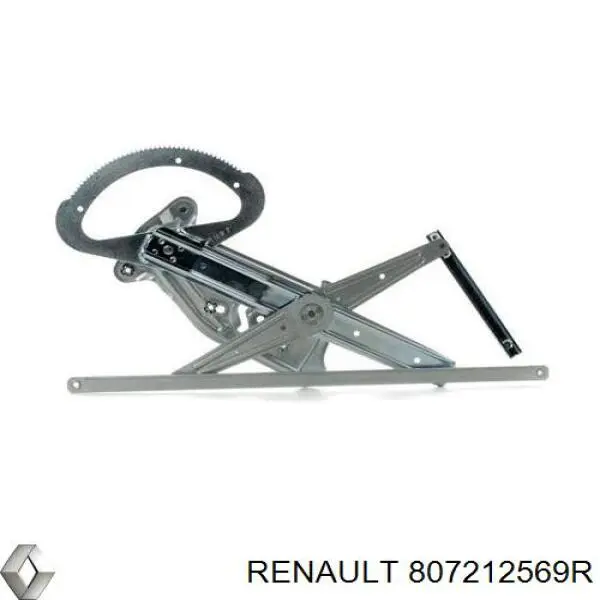 807212569R Renault (RVI) Mecanismo de acionamento de vidro da porta dianteira esquerda
