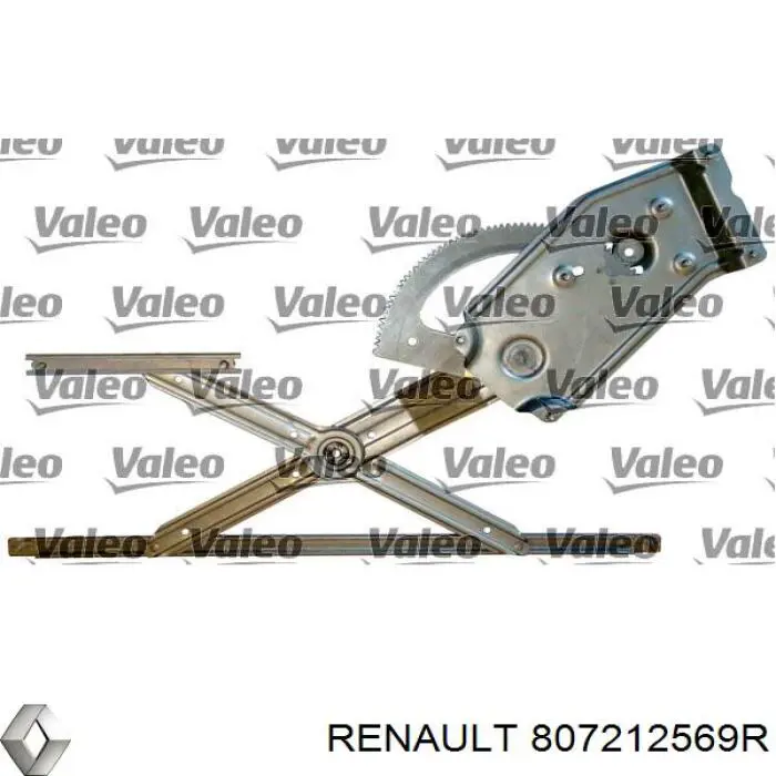 Mecanismo de acionamento de vidro da porta dianteira esquerda Renault (RVI) 807212569R preço, a partir de 70,67 USD