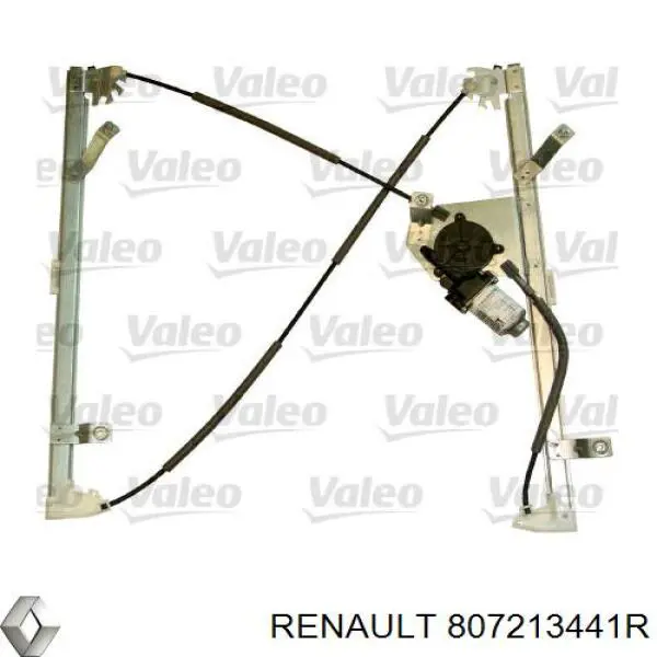 807213441R Renault (RVI) Mecanismo de acionamento de vidro da porta dianteira esquerda