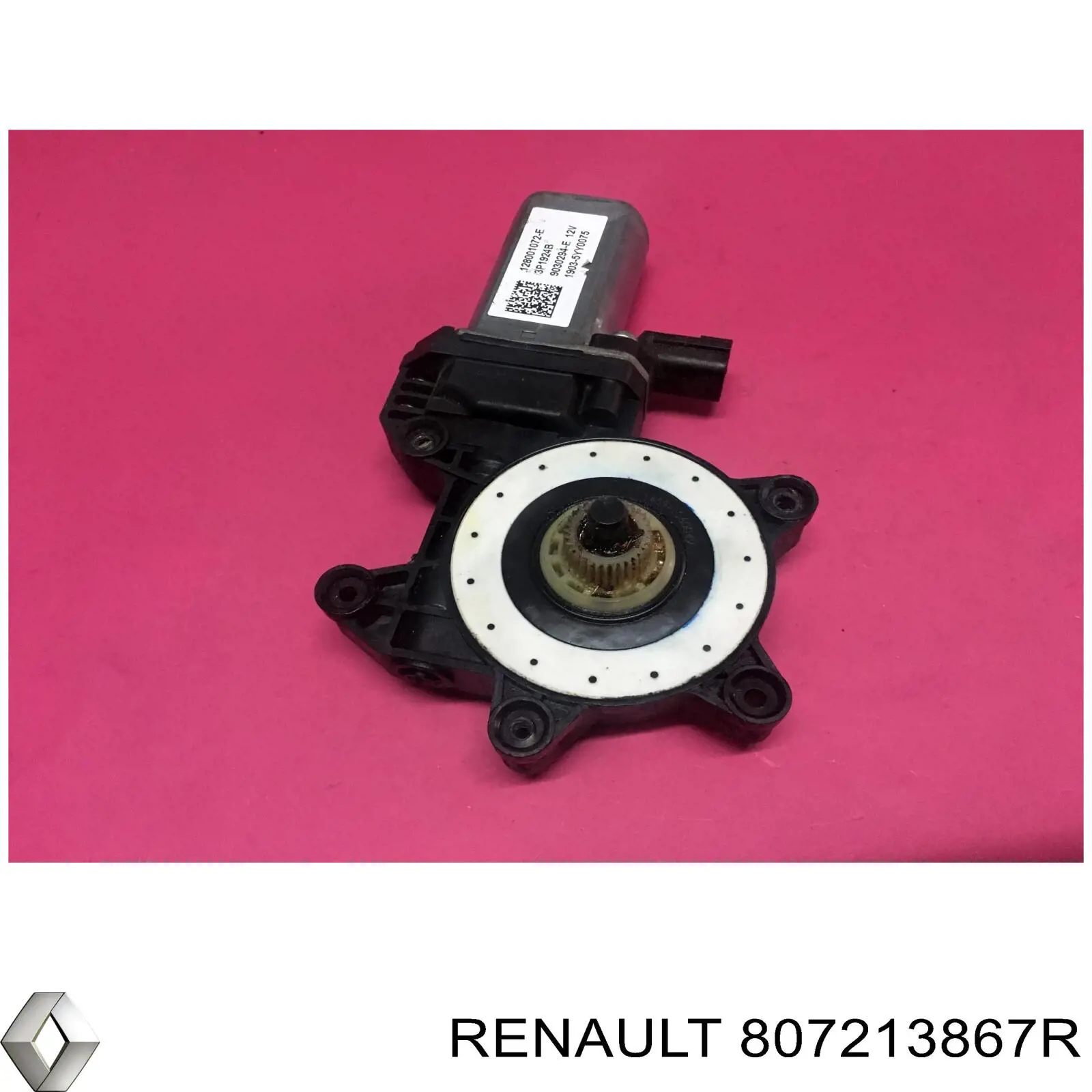 807213867R Renault (RVI) Mecanismo de acionamento de vidro da porta dianteira esquerda