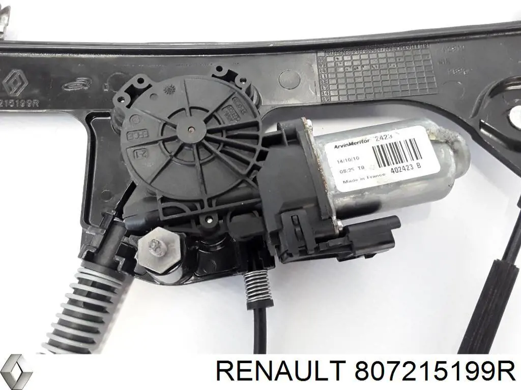 Mecanismo de acionamento de vidro da porta dianteira esquerda 807215199R Renault (RVI)