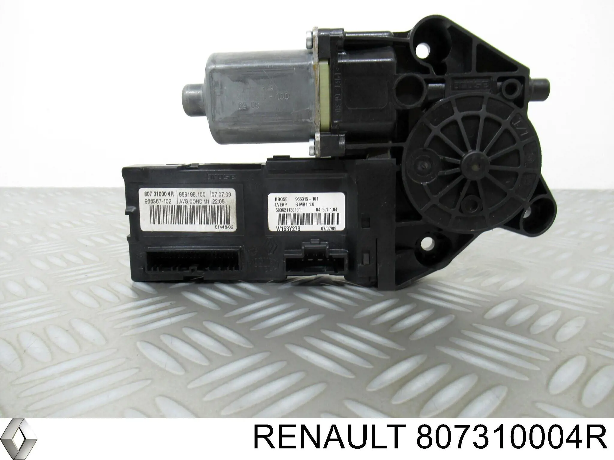 807310004R Renault (RVI) Motor de acionamento de vidro da porta traseira esquerda
