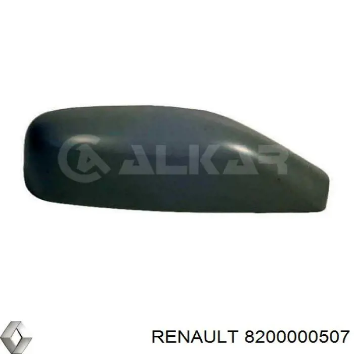 Placa sobreposta (tampa) do espelho de retrovisão direito Renault (RVI) 8200000507 preço, a partir de 36,82 USD