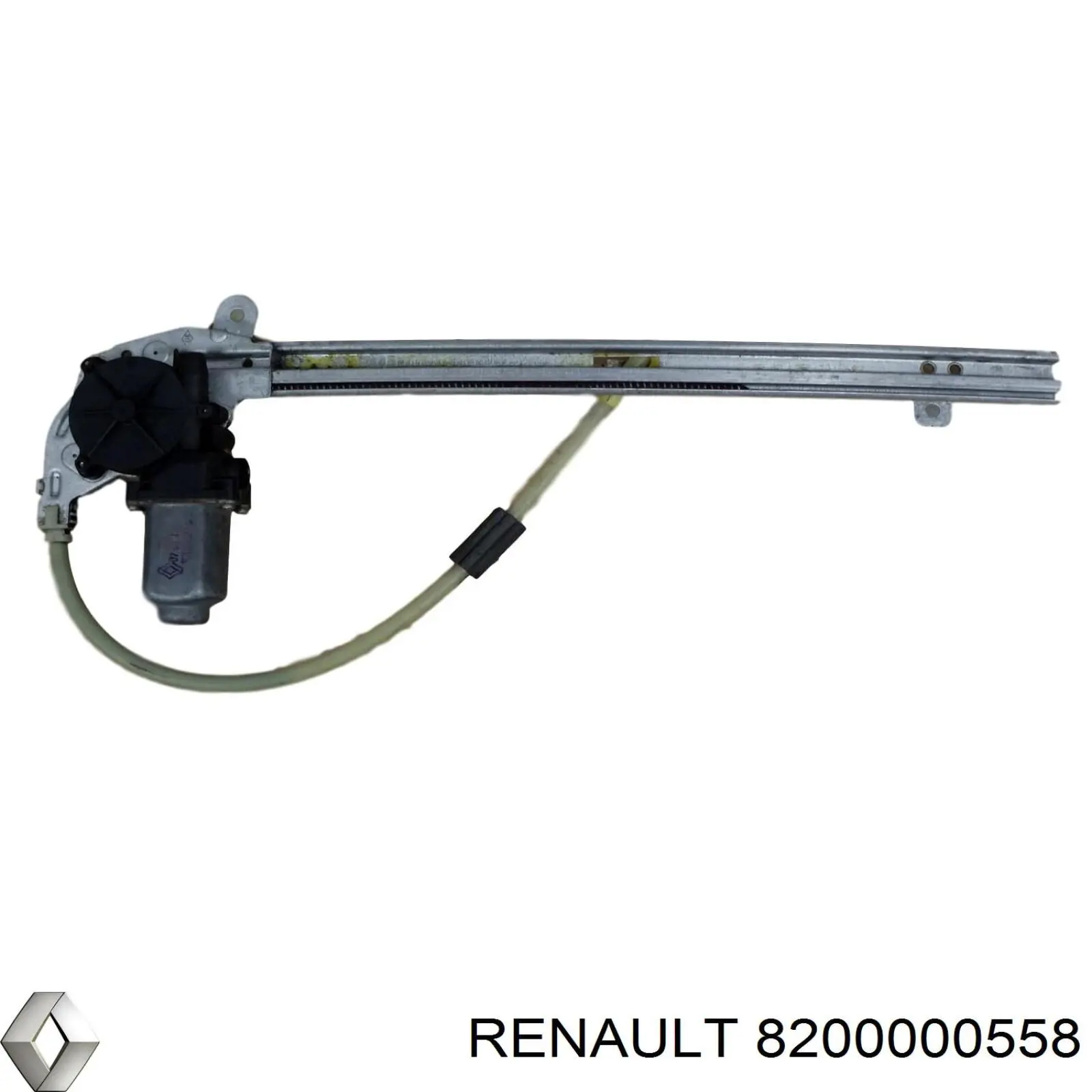 Mecanismo de acionamento de vidro da porta traseira direita Renault (RVI) 8200000558