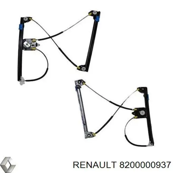8200000937 Renault (RVI) Mecanismo de acionamento de vidro da porta dianteira esquerda