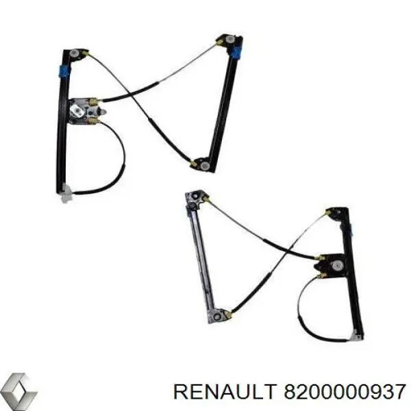 Mecanismo de acionamento de vidro da porta dianteira esquerda Renault (RVI) 8200000937 preço, a partir de 42,92 USD
