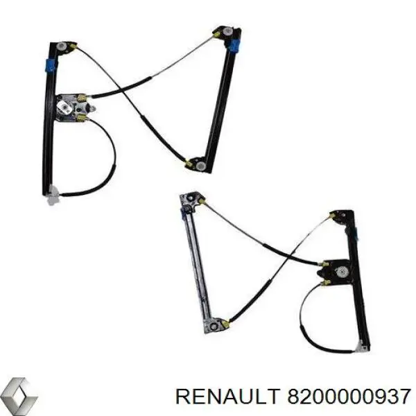Compre 8200000937 Renault (RVI) Mecanismo de acionamento de vidro da porta dianteira esquerda