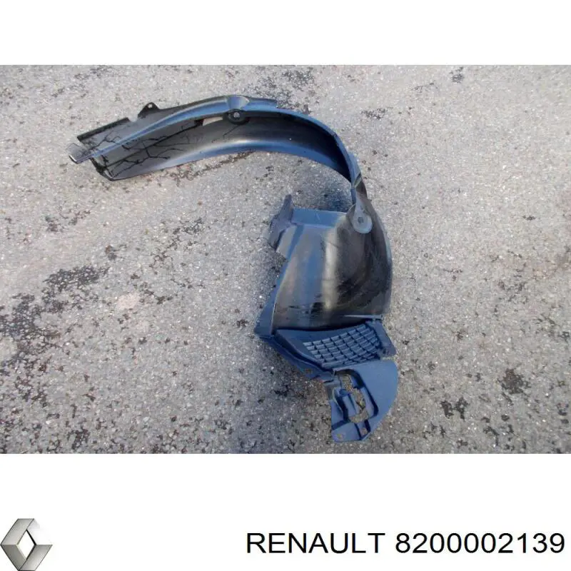 8200002139 Renault (RVI) Guarda-barras esquerdo do pára-lama dianteiro