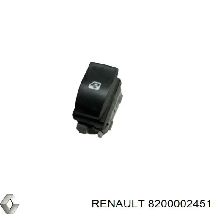 8200002451 Renault (RVI) Botão traseiro de ativação de motor de acionamento de vidro