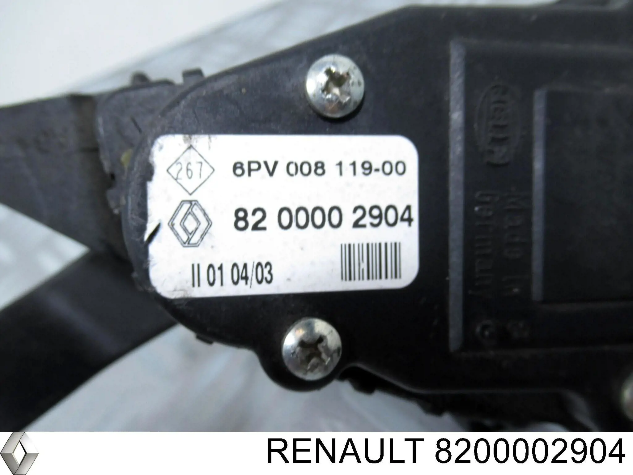 Pedal de gás (de acelerador) 8200002904 Renault (RVI)