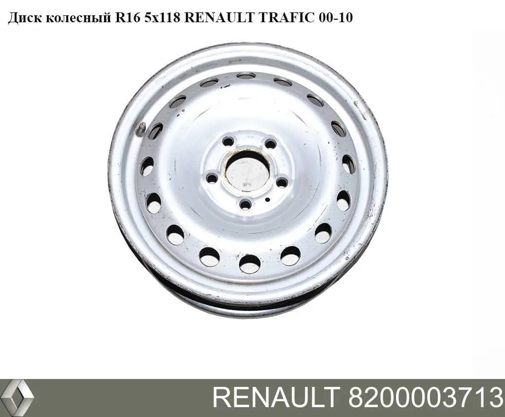 8200003713 Renault (RVI) Discos de roda de aço (estampados)