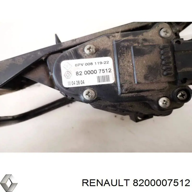 8200007512 Renault (RVI) Pedal de gás (de acelerador)