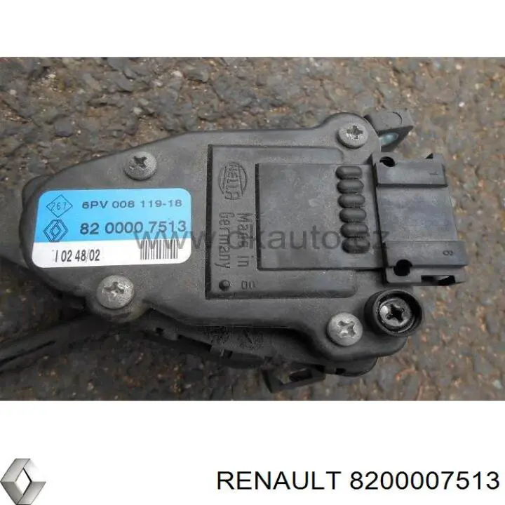 Pedal de gás (de acelerador) Renault (RVI) 8200007513 preço, a partir de 76,62 USD