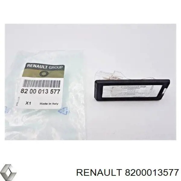 Compre 8200013577 Renault (RVI) Lanterna da luz de fundo de matrícula traseira