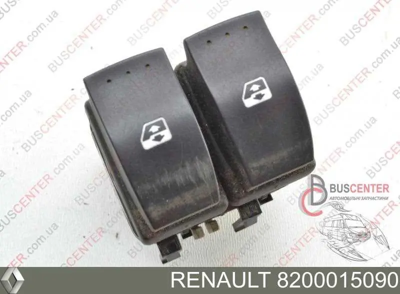 8200015090 Renault (RVI) Botão de bloqueio de portas