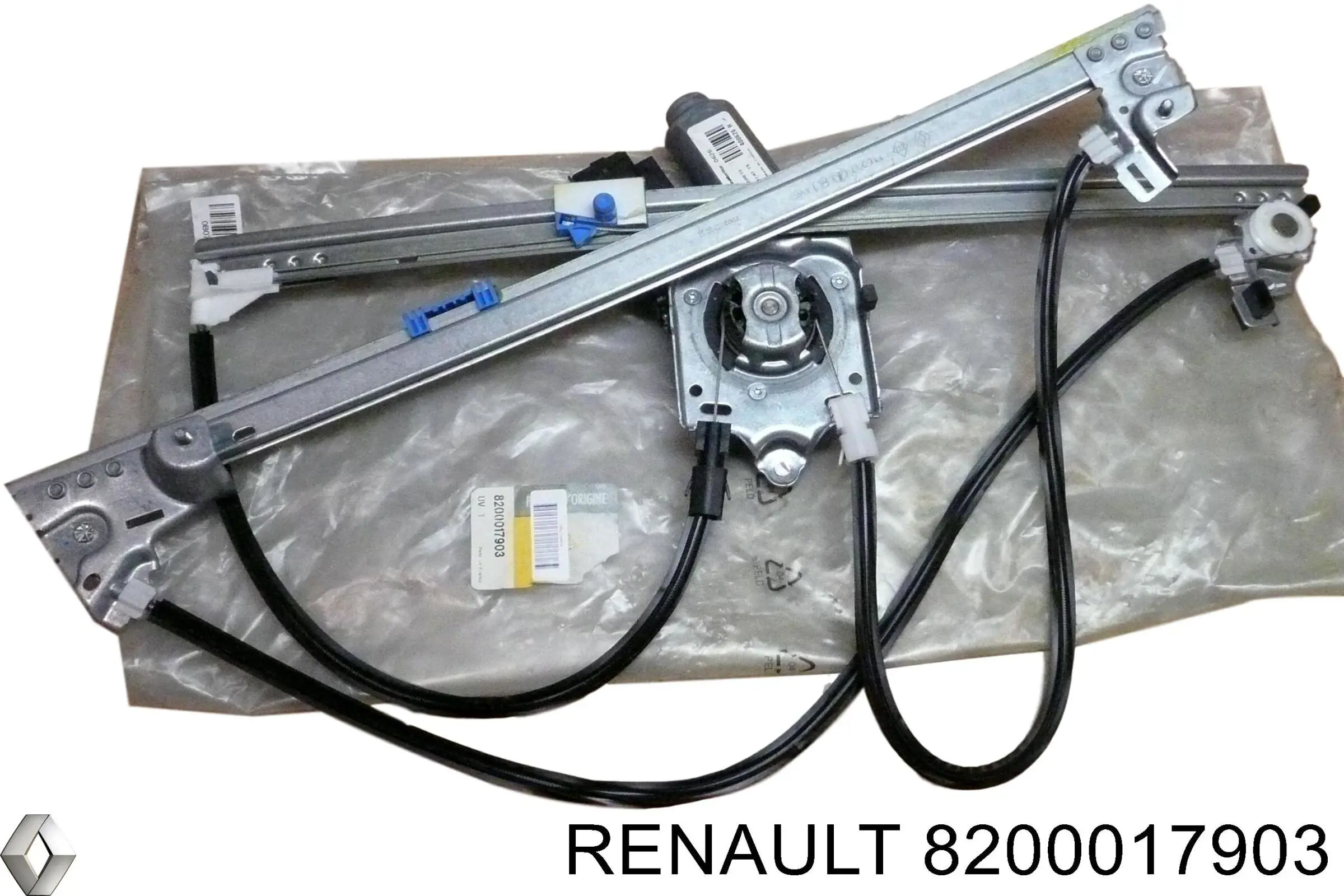 Compre 8200017903 Renault (RVI) Mecanismo de acionamento de vidro da porta dianteira esquerda