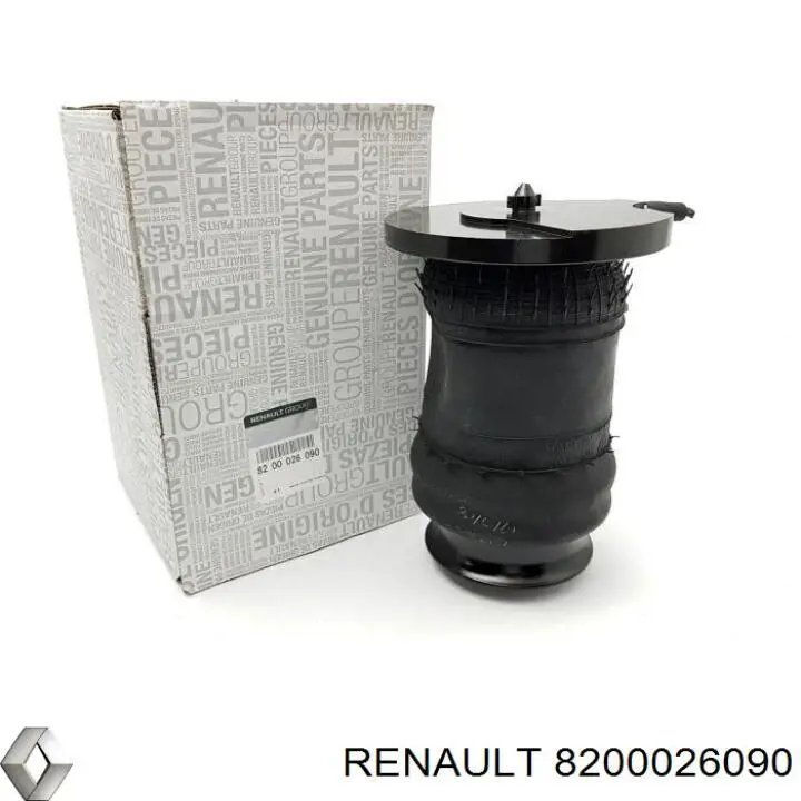 8200026090 Renault (RVI) Coxim pneumático (suspensão de lâminas pneumática) do eixo traseiro