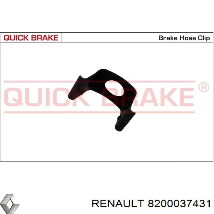 Compre 8200037431 Renault (RVI) Braçadeira de fixação do freio de mangueira