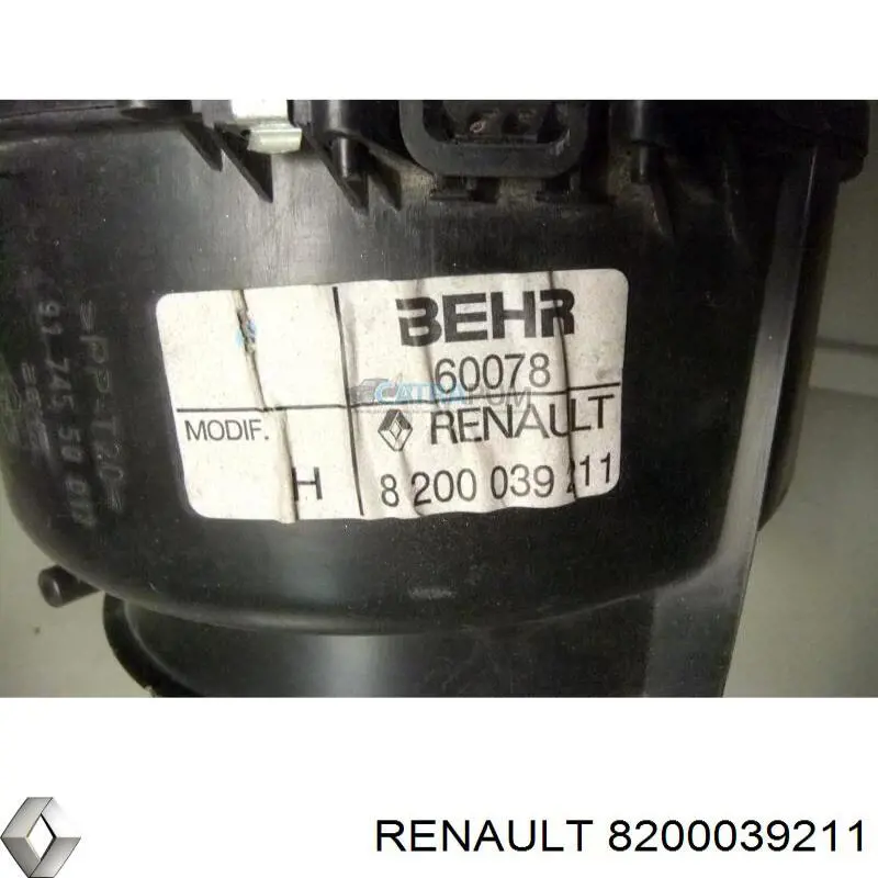 Compre 8200039211 Renault (RVI) Motor de ventilador de forno (de aquecedor de salão)