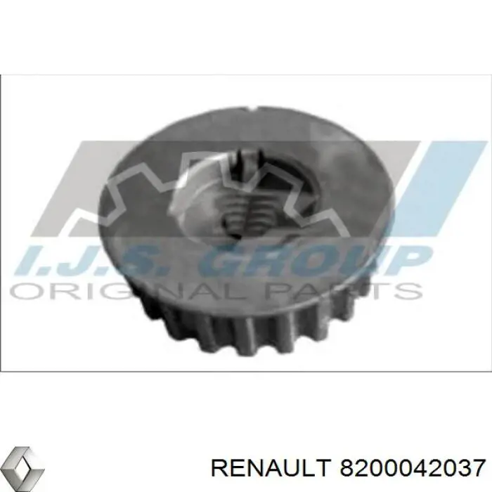8200042037 Renault (RVI) Engrenagem de cadeia da roda dentada de acionamento de cambota de motor