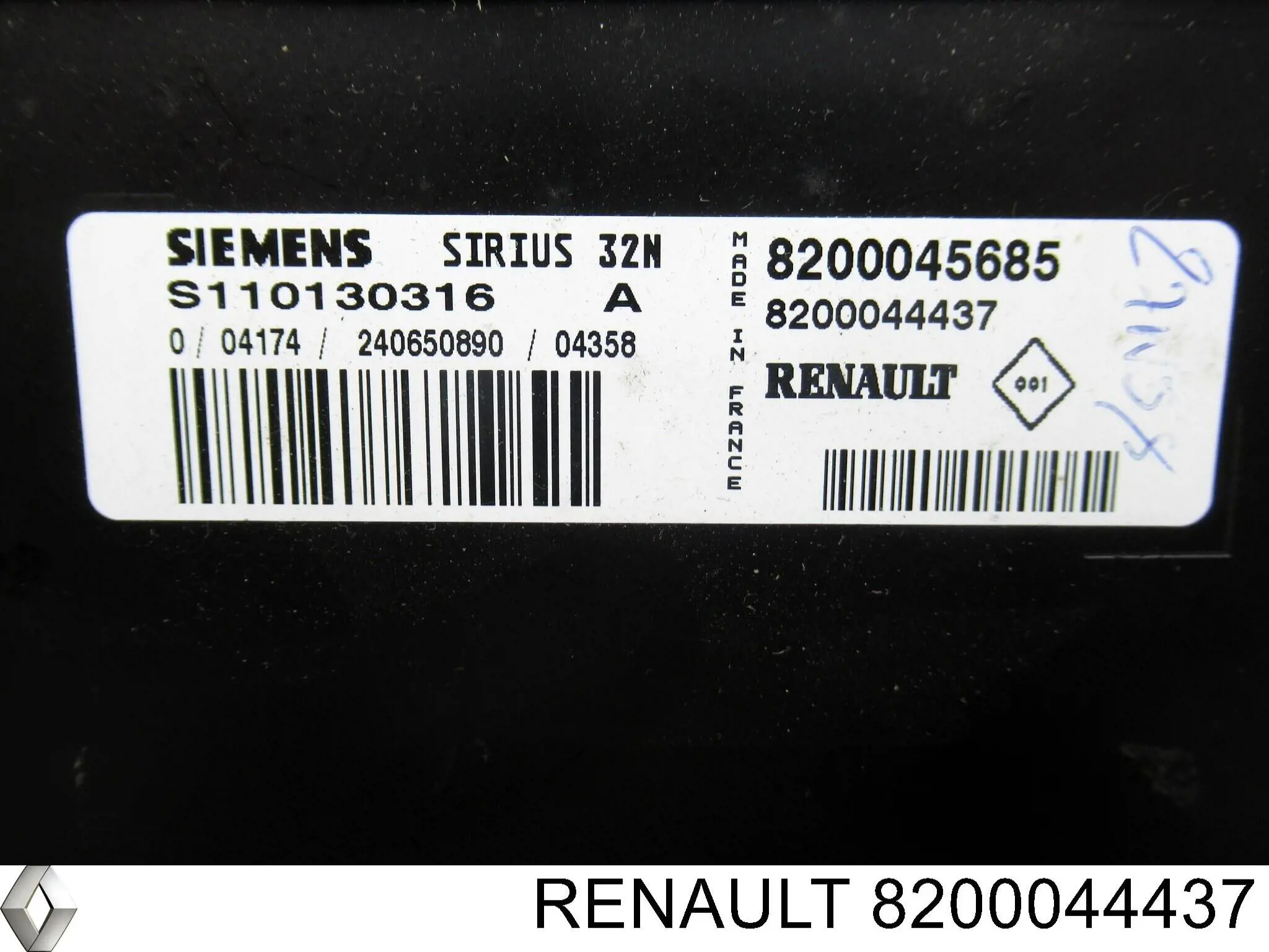 Módulo de direção (Centralina eletrônica) de motor 8200044437 Renault (RVI)
