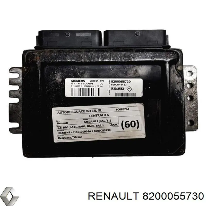 8200055730 Renault (RVI) Módulo de direção (Centralina eletrônica) de motor