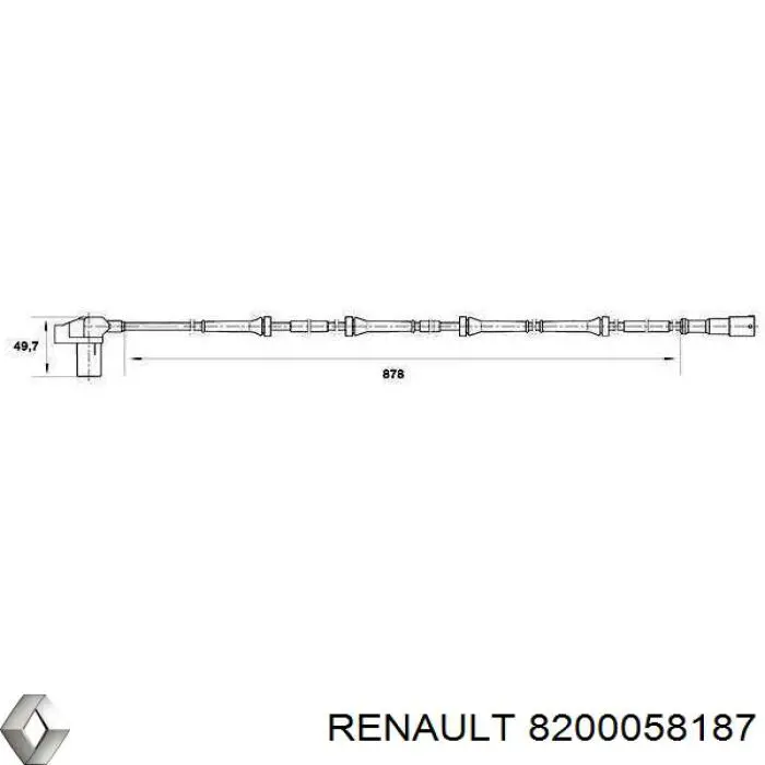 Compre 8200058187 Renault (RVI) Sensor ABS traseiro