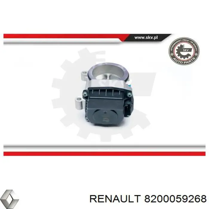 Válvula de borboleta montada Renault (RVI) 8200059268 preço, a partir de 105,56 USD