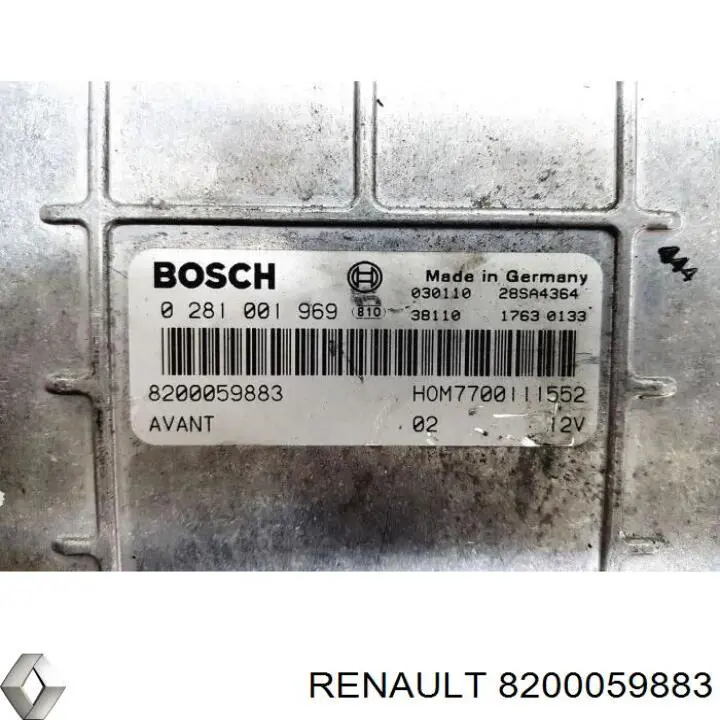Módulo de direção (Centralina eletrônica) de motor 0281001969 VAG