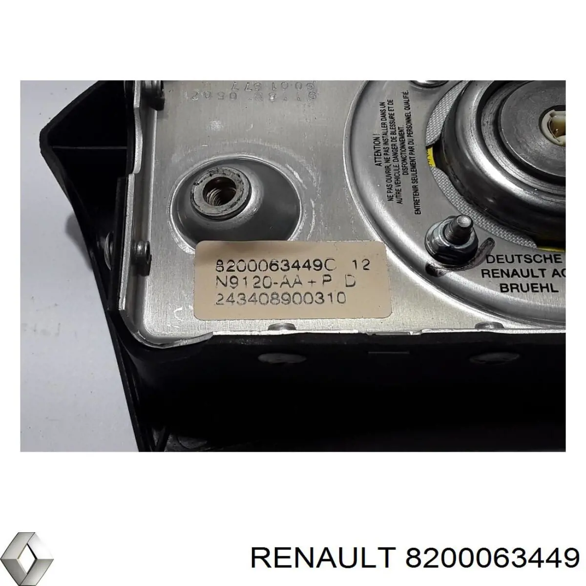 Cinto de segurança (AIRBAG) de condutor Renault (RVI) 8200063449 preço, a partir de 64,70 USD