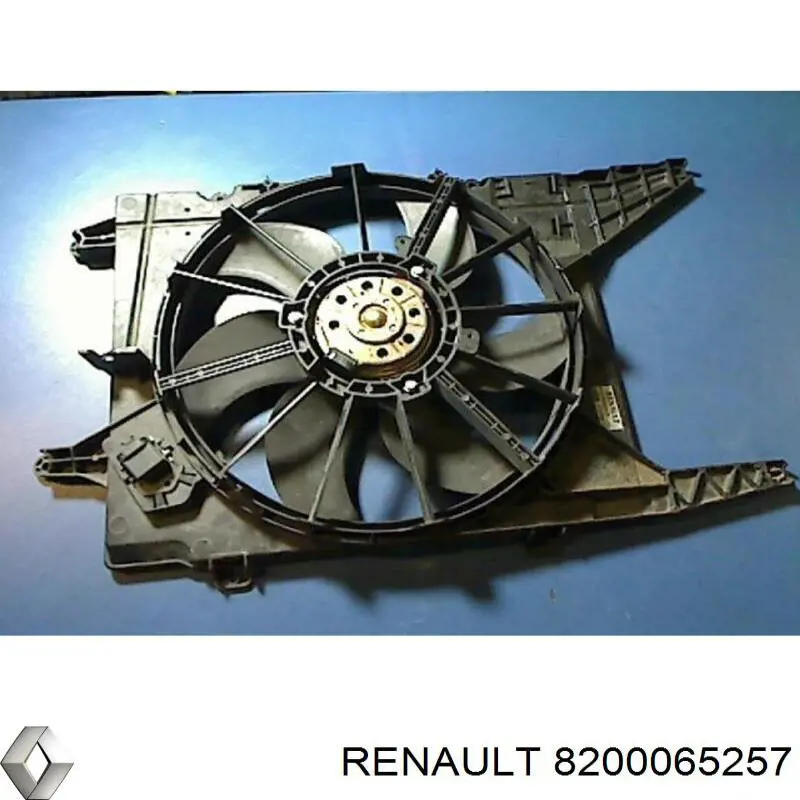Difusor do radiador de esfriamento, montado com motor e roda de aletas 8200065257 Renault (RVI)