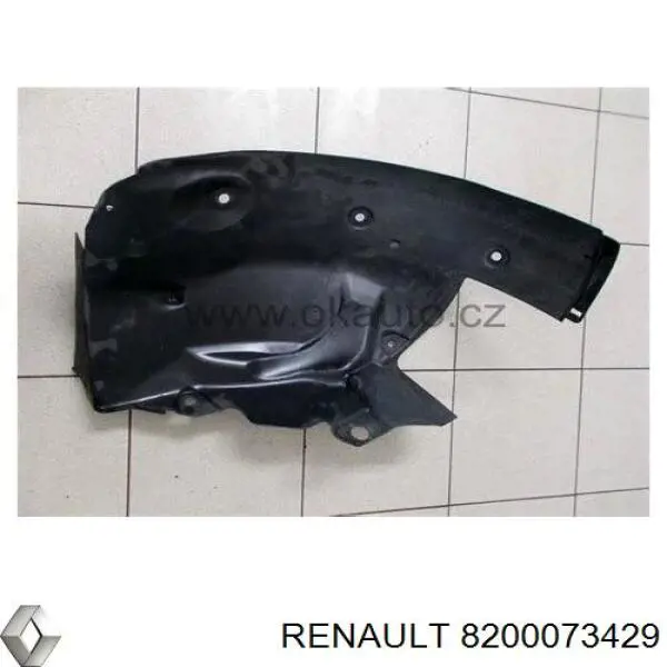 Compre 8200073429 Renault (RVI) Guarda-barras direito traseiro do pára-lama dianteiro