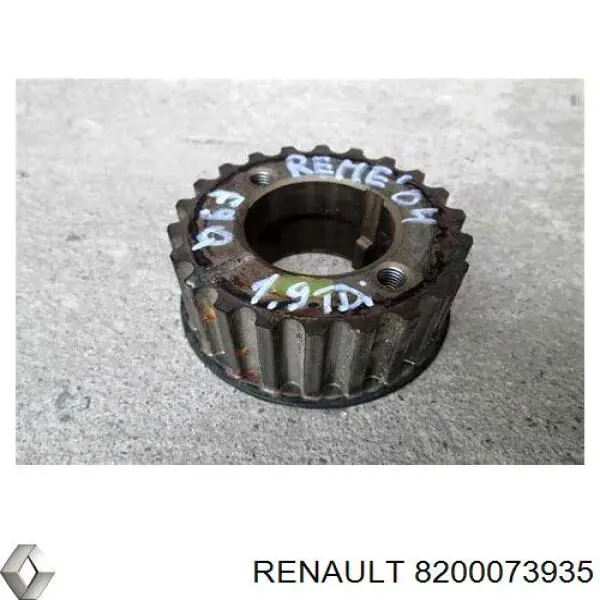 8200073935 Renault (RVI) Engrenagem de cadeia da roda dentada de acionamento de cambota de motor