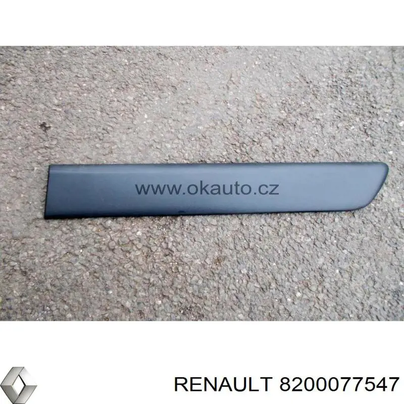 8200077547 Renault (RVI) Moldura da porta traseira esquerda