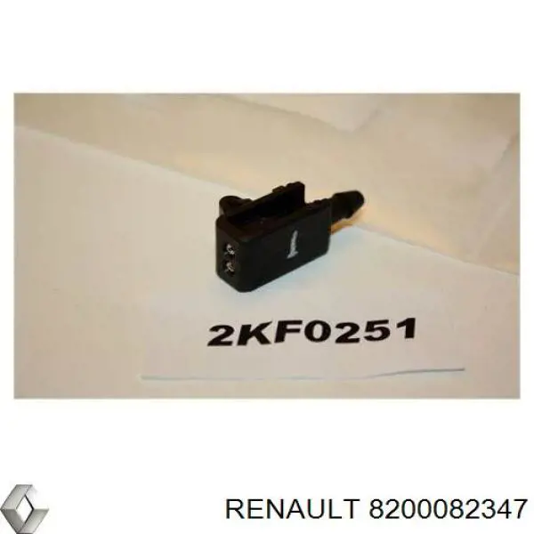Injetor de fluido para lavador de pára-brisas Renault (RVI) 8200082347 preço, a partir de 3,62 USD