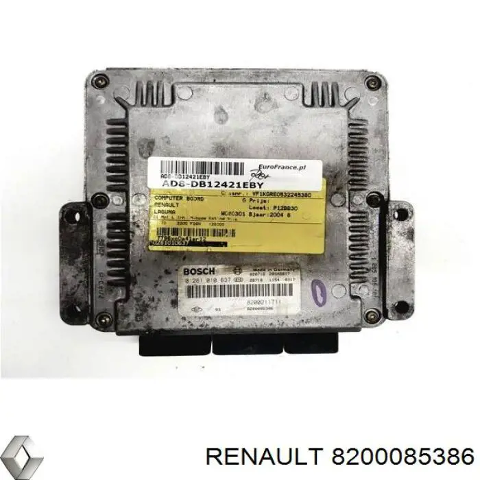 Módulo de direção (Centralina eletrônica) de motor 8200085386 Renault (RVI)