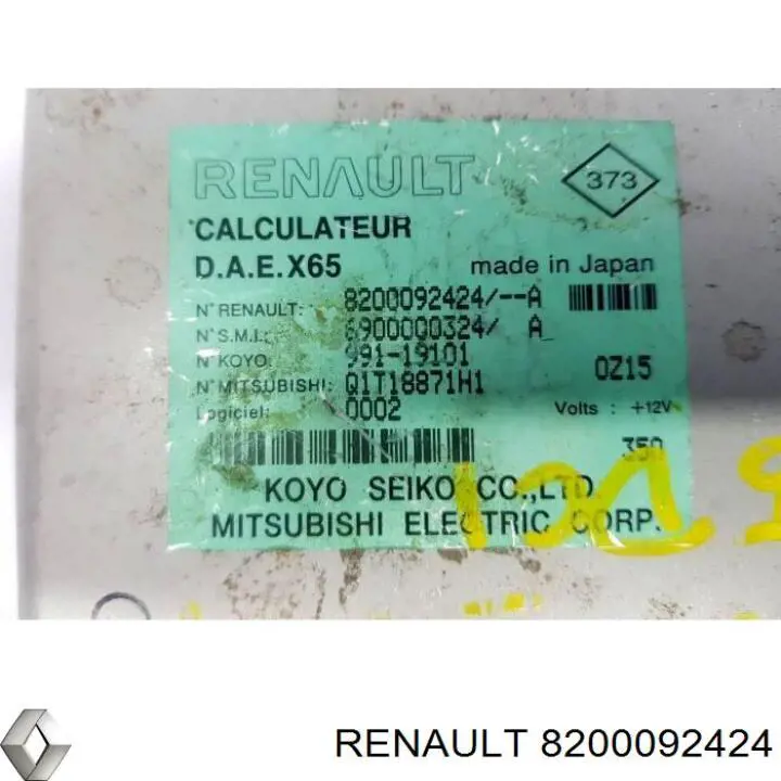 Compre 8200092424 Renault (RVI) Coluna da direção