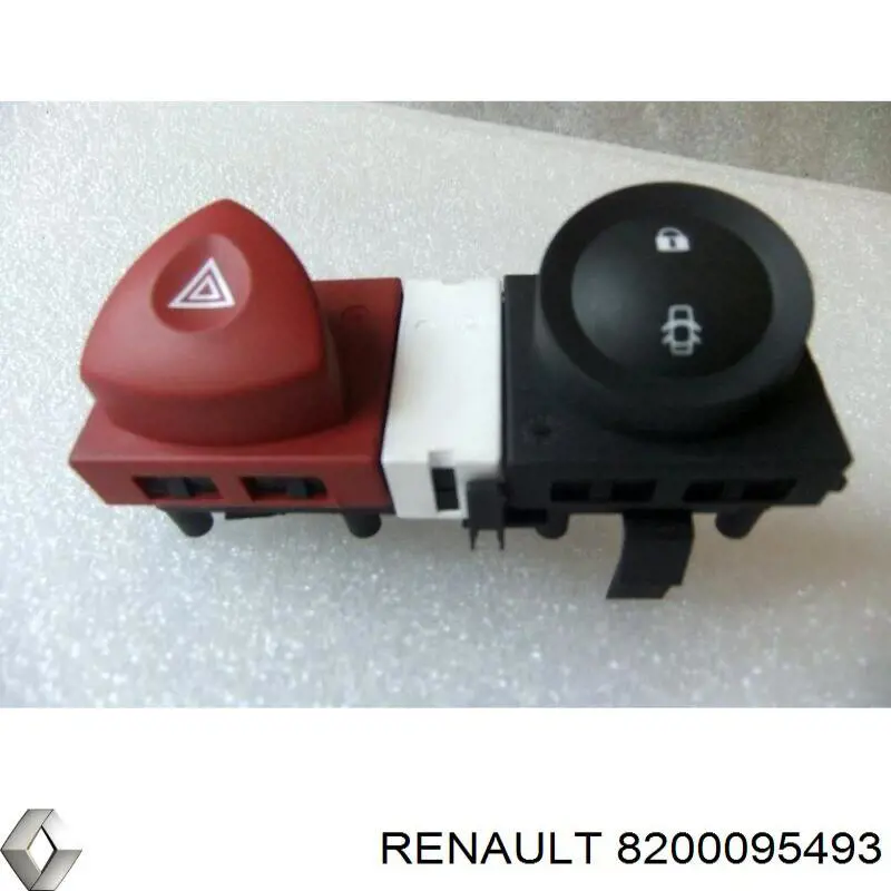 8200095493 Renault (RVI) Botão de ativação do sinal de emergência