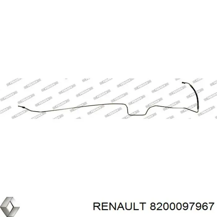 Tubo do freio traseiro esquerdo Renault (RVI) 8200097967 preço, a partir de 41,24 USD