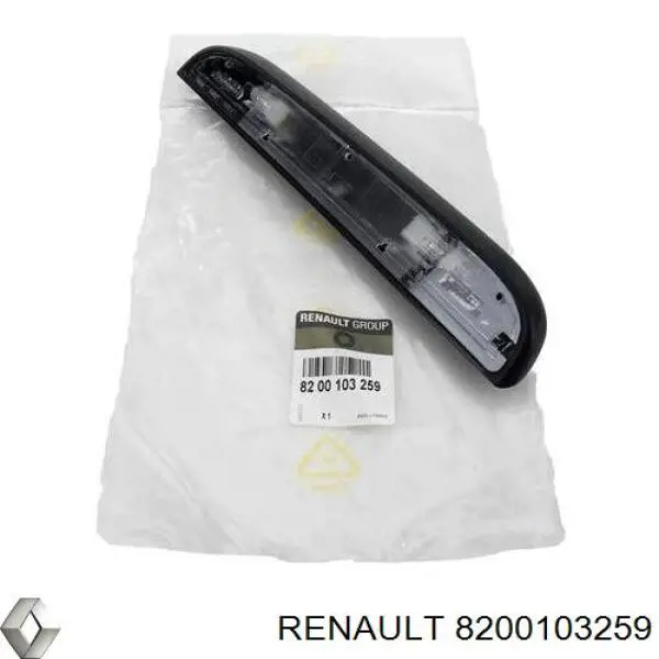 8200103259 Renault (RVI) Lanterna da luz de fundo de matrícula traseira