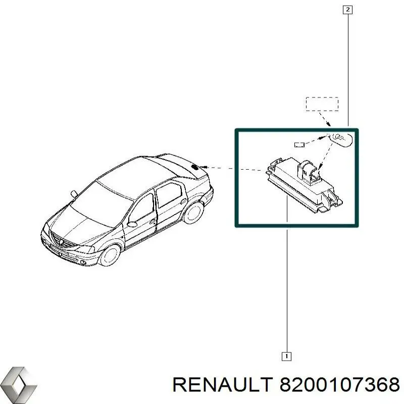 8200107368 Renault (RVI) Maçaneta dianteira direita da porta externa