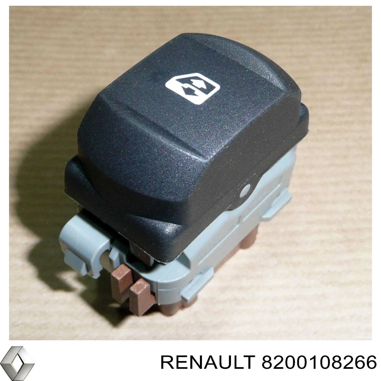 8200108266 Renault (RVI) Botão traseiro de ativação de motor de acionamento de vidro